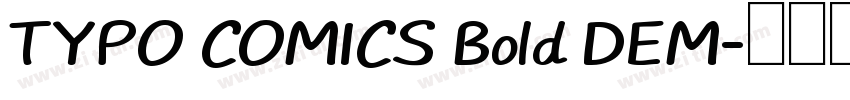TYPO COMICS Bold DEM字体转换